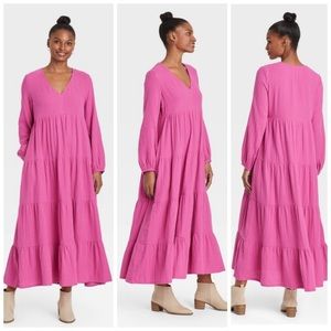 Universal Thread Pink Balloon Long-Sleeveβ¦